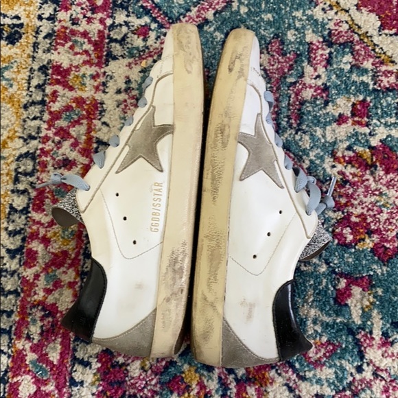 Leather Golden Goose Superstars w/ glitter tongue - Picture 6 of 15